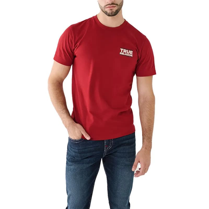 Featured product image of true-religion-mens-t-shirts-buddha-short-sleeve-tee-ruby-red