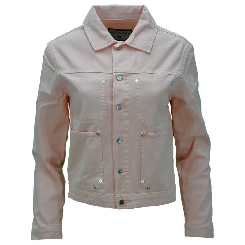 Featured product image of top-look-womens-denim-jacket-regular-fit-pink