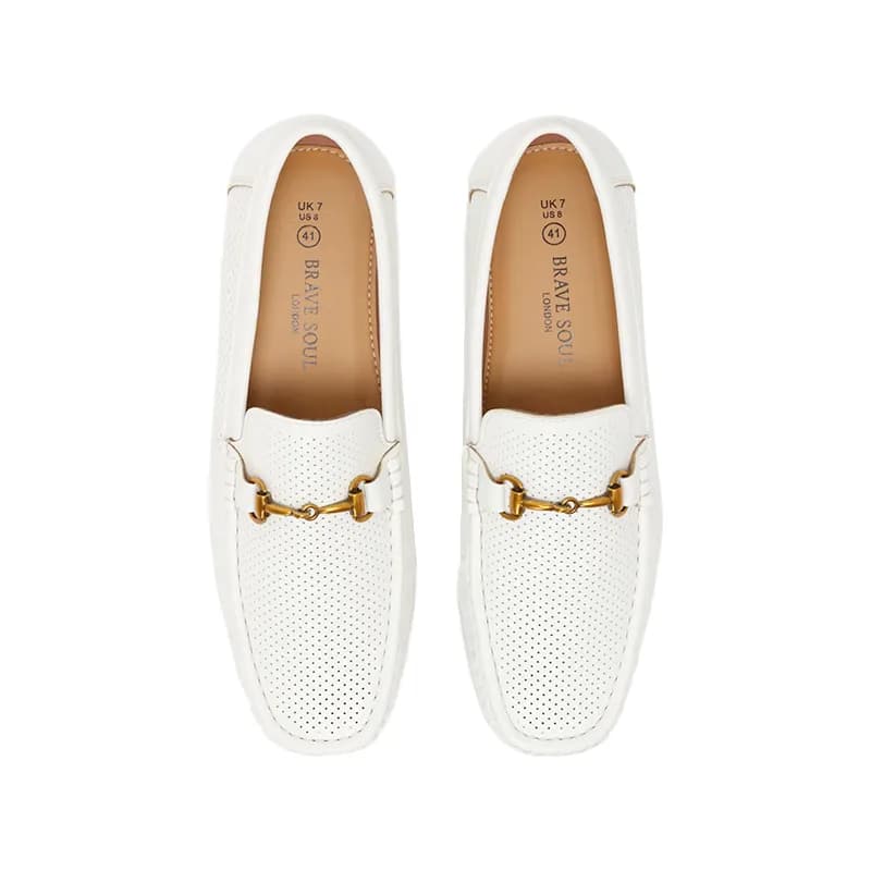 Featured product image of brave-soul-mens-slip-on-loafers-casual-party-shoes-white
