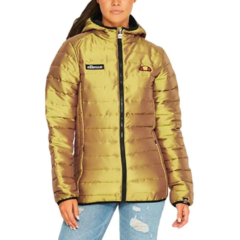Featured product image of ellesse-lexus-sgy05671-womens-puffer-jacket-quilted-hooded-padded-coat-gold