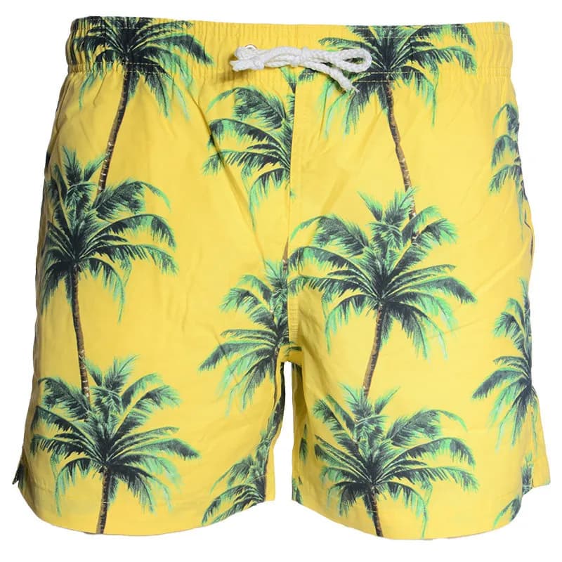 Featured product image of mens-swimming-board-shorts-swim-surf-shorts-trunks-yellow