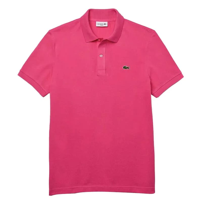 Featured product image of lacoste-ph4012-mens-polo-shirts-collared-slim-fit-hot-pink