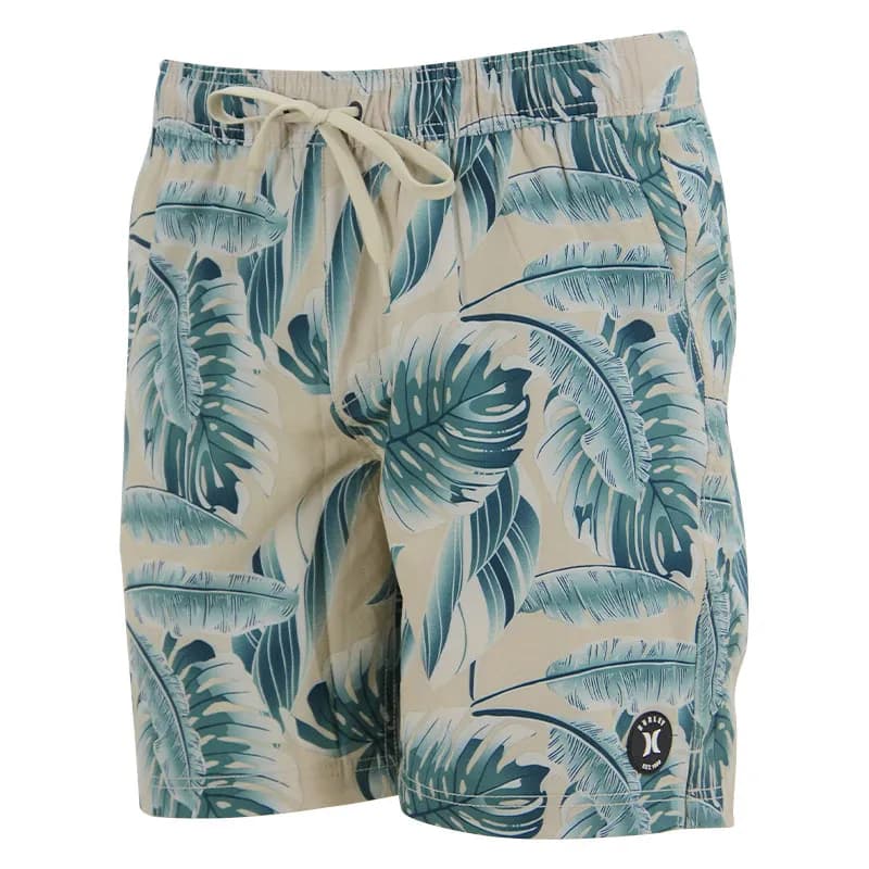 Featured product image of hurley-mens-swimming-board-swim-shorts-stretch-trunks-green-leaf