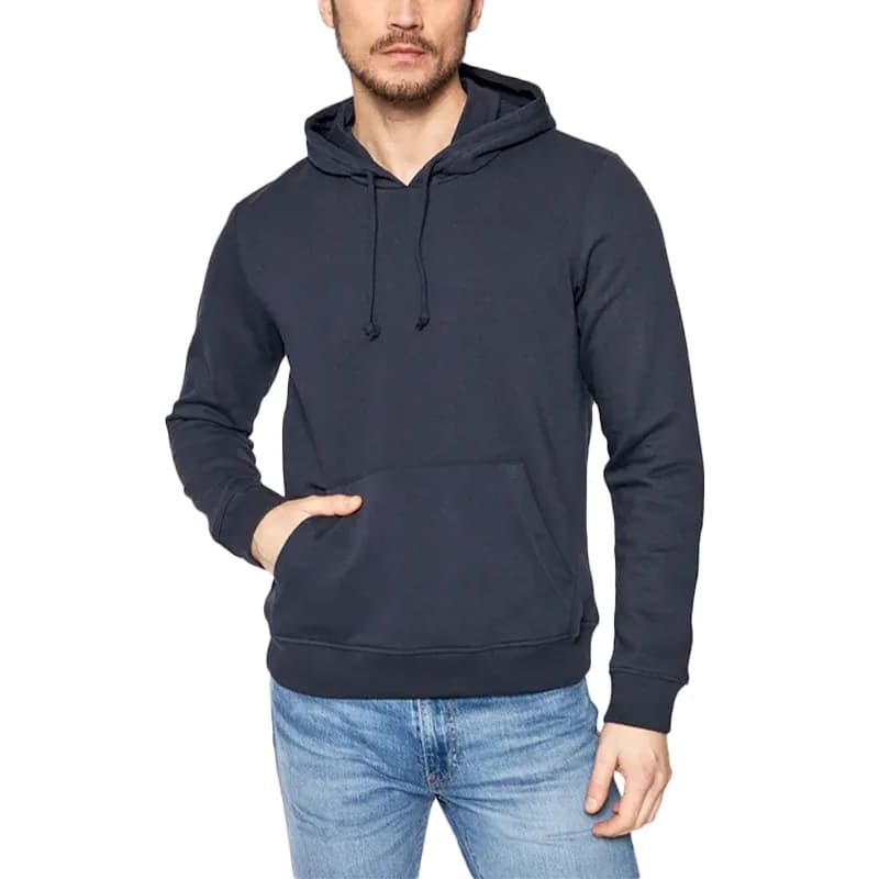 Featured product image of brave-soul-mens-plain-hoodies-pullover-fleece-top-navy