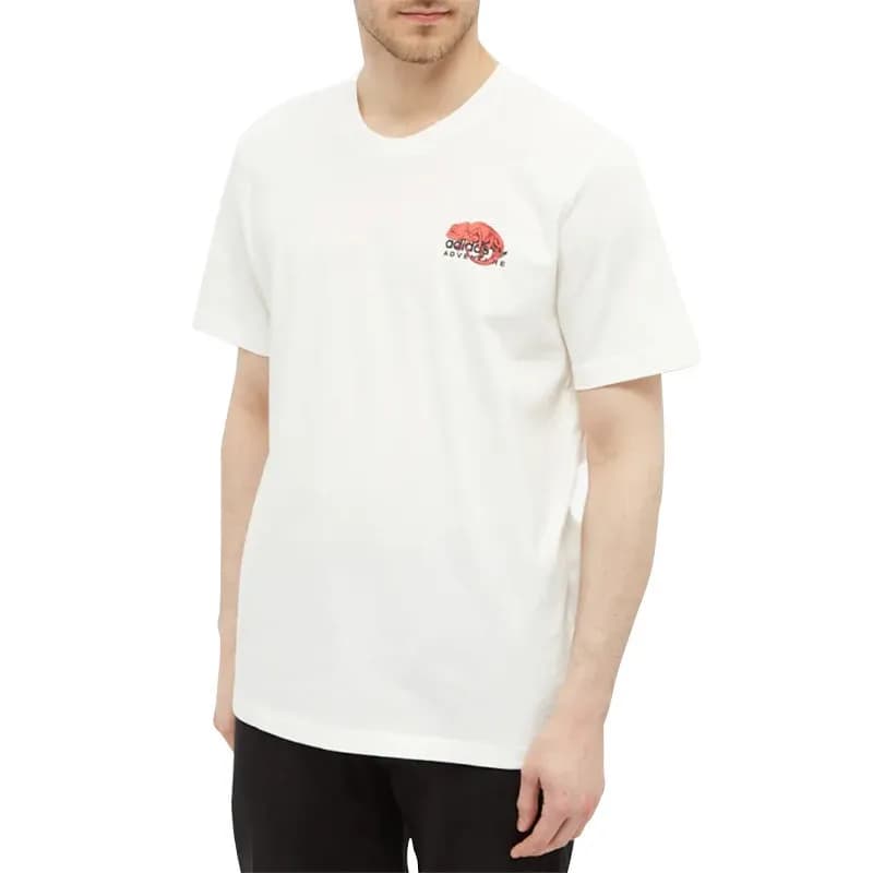 Featured product image of adidas-mens-t-shirts-summer-crew-neck-top-casual-cotton-white