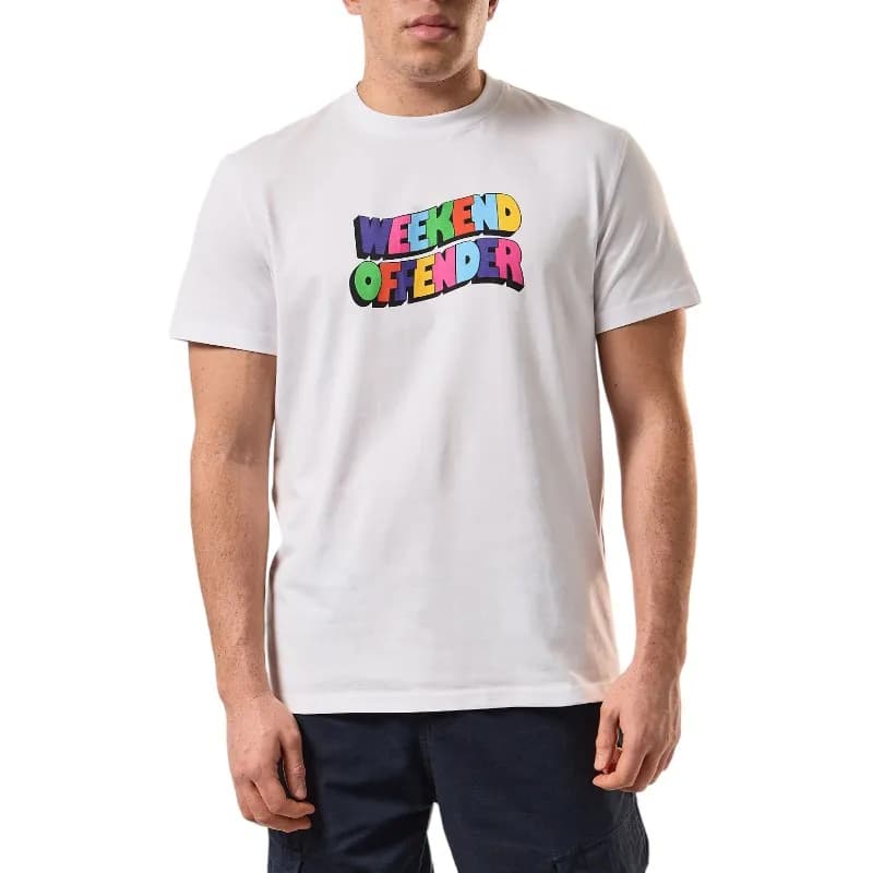 Featured product image of weekend-offender-mens-t-shirts-hallelujah-graphic-cotton-tee-white