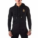 Featured image of gym king long line mens fleece joggers casual bottom black