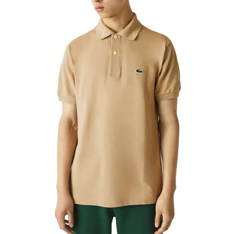 Featured product image of lacoste-mens-polo-shirts-short-sleeve-collared-sports-classic-fit-golf-tee-beige