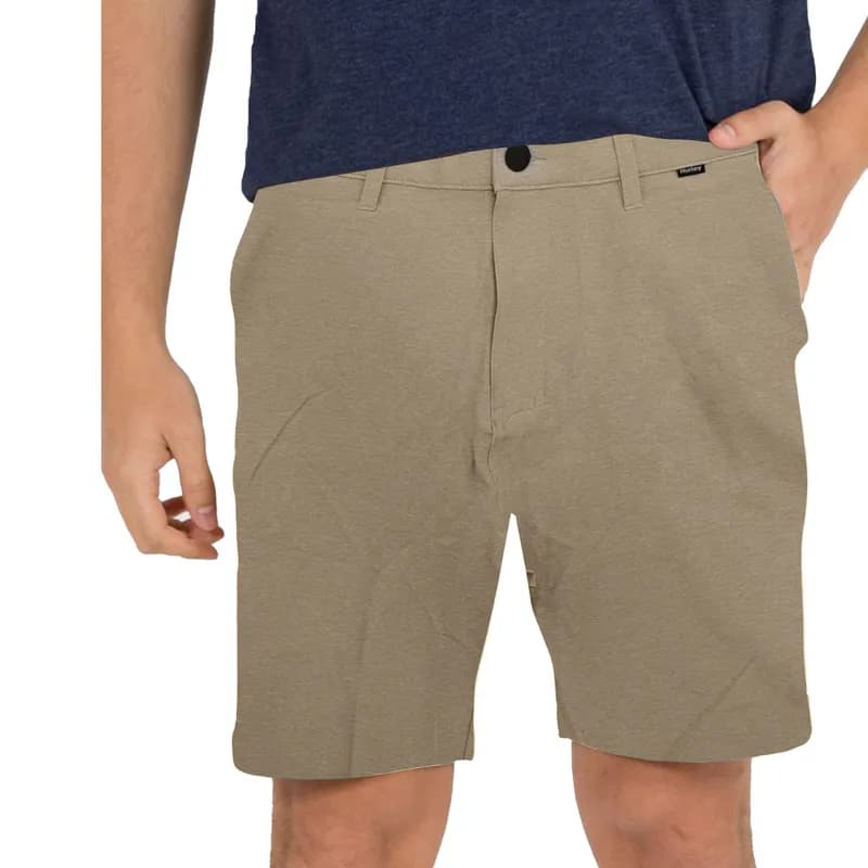 Featured product image of hurley-mens-shorts-hybrid-polyester-stretch-beach-shorts-beige