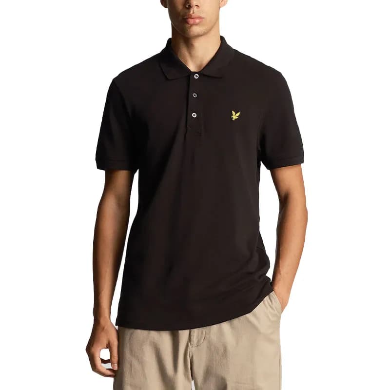 Featured product image of lyle-and-scott-mens-polo-shirt-summer-sport-golf-tee-black