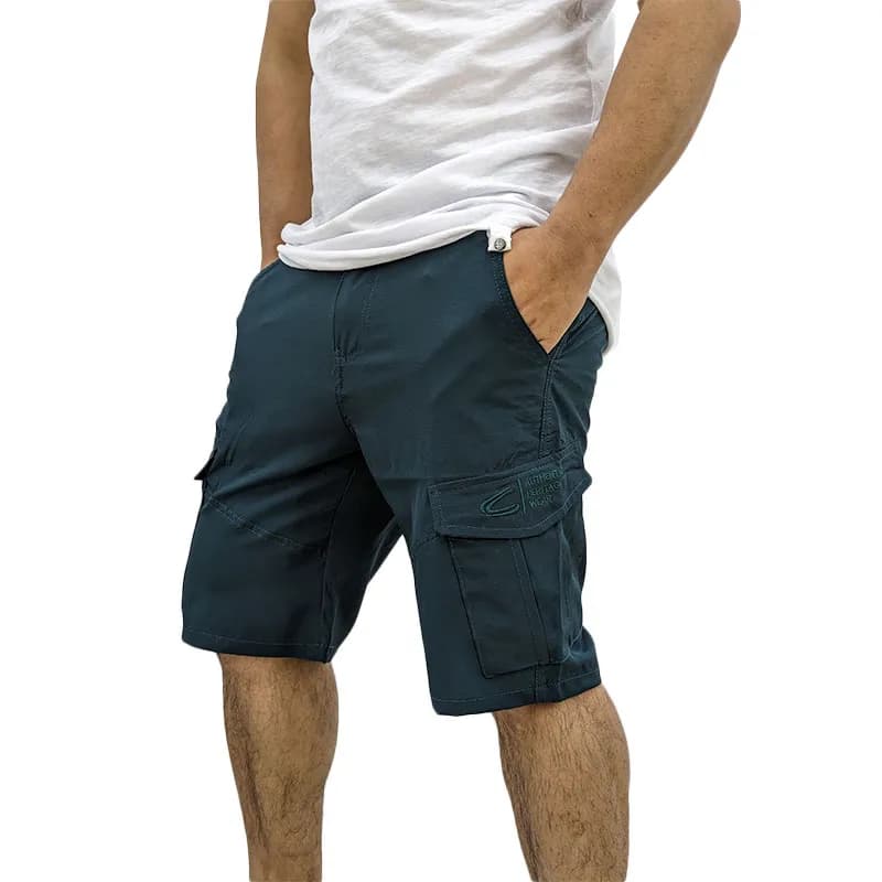 Featured product image of camel-active-mens-shorts-polyester-stretch-cargo-beach-pants-dark-green