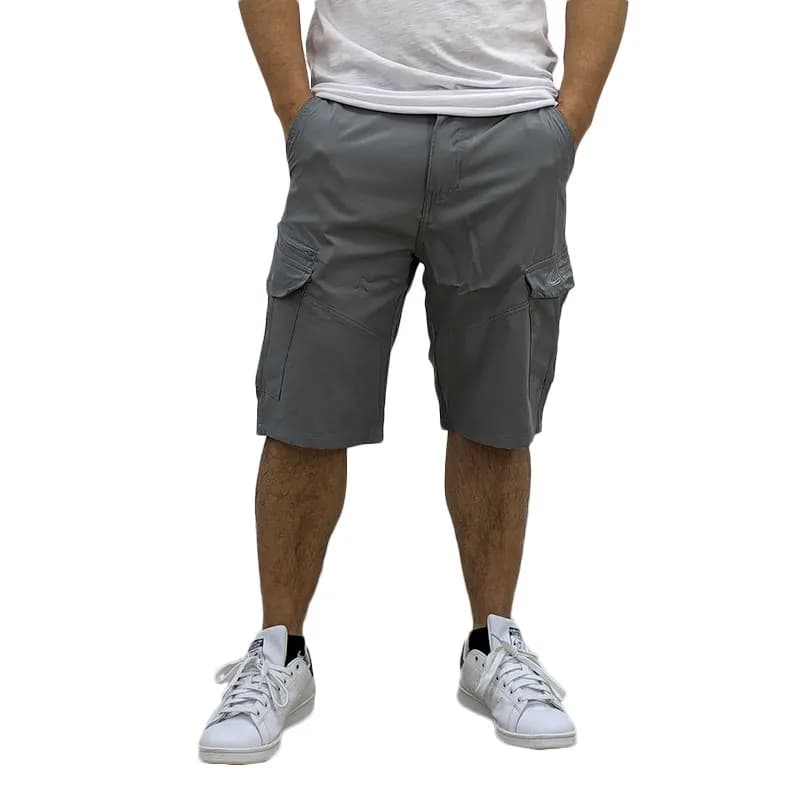 Featured product image of camel-active-mens-shorts-polyester-stretch-cargo-beach-pants-grey