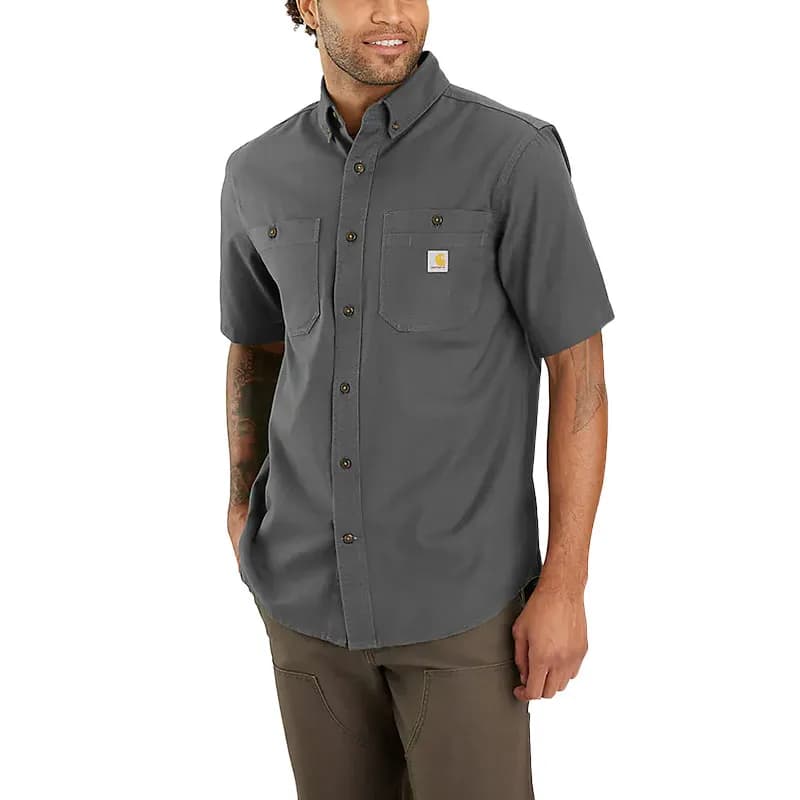 Carhartt Tw3555-m Mens Shirts Smart Workwear Top Charcoal - Top