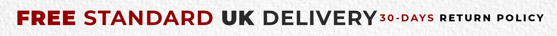 Free standard UK delivery. 30-day return policy.