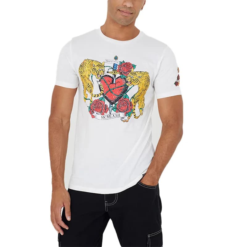BRAVE SOUL ZEPPELIN Mens Printed T Shirts