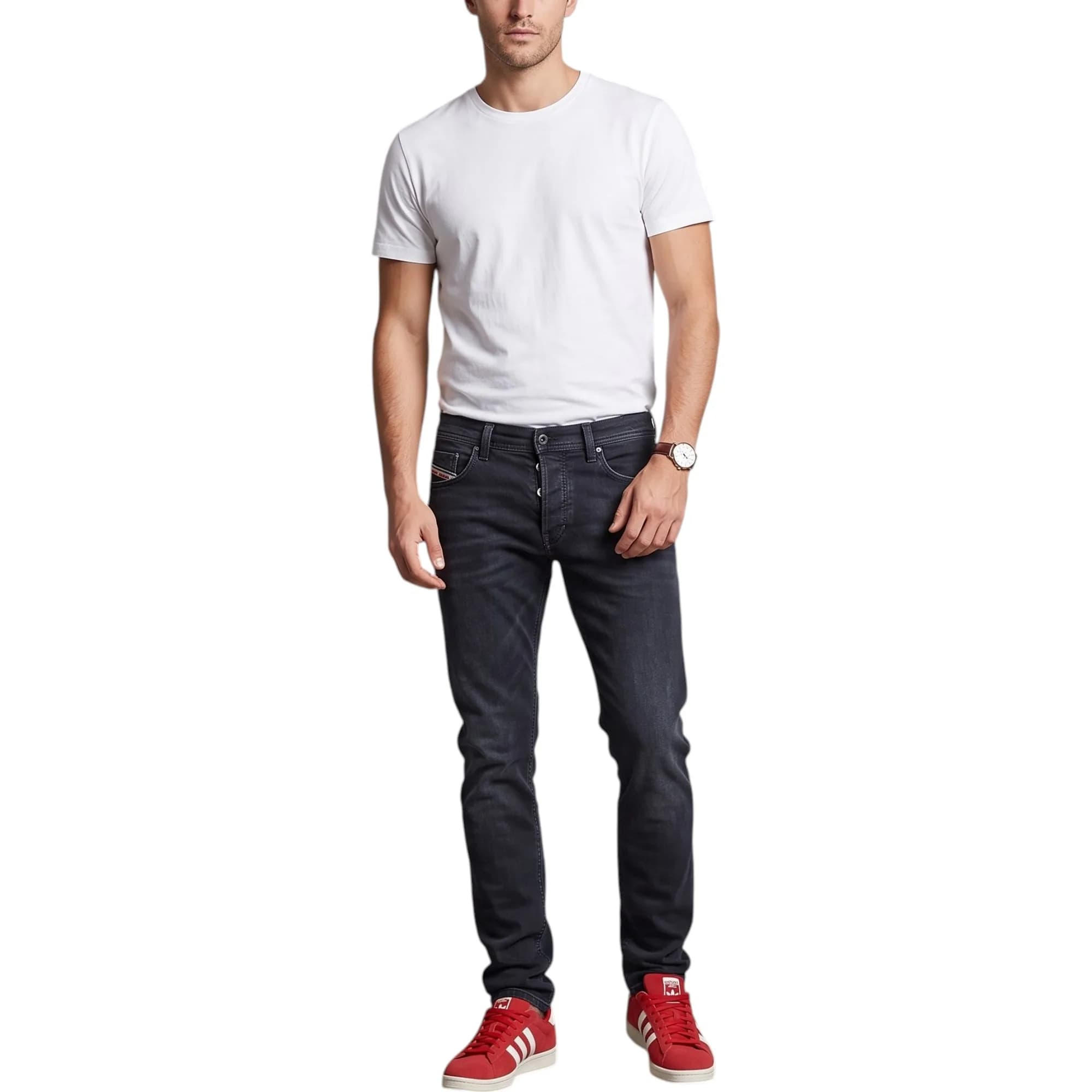 Diesel TEPPHAR 084HQ men's slim-fit denim jeans front view