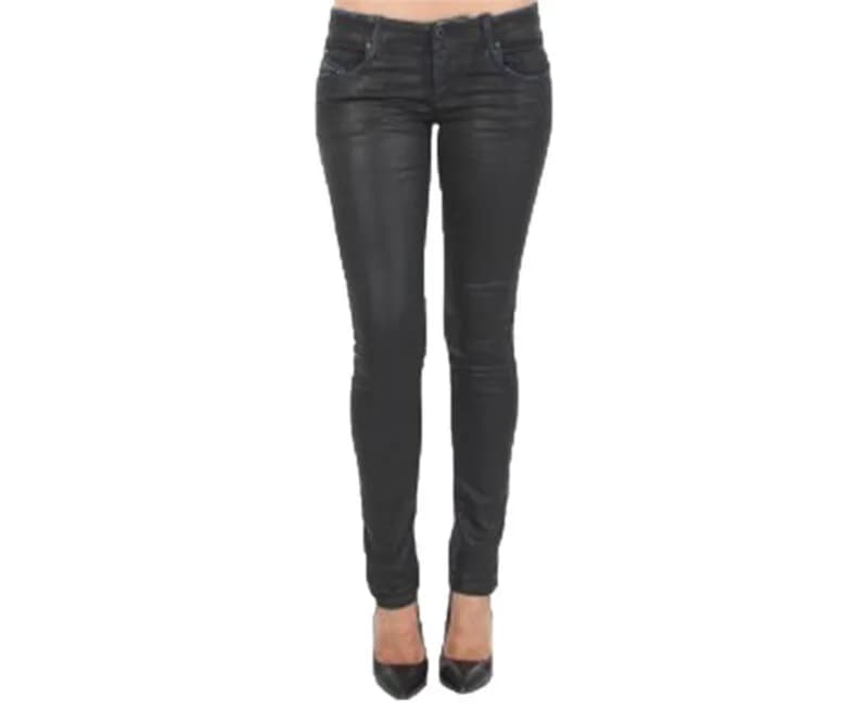 Diesel GRUPEE NE black women's jogg jeans front view