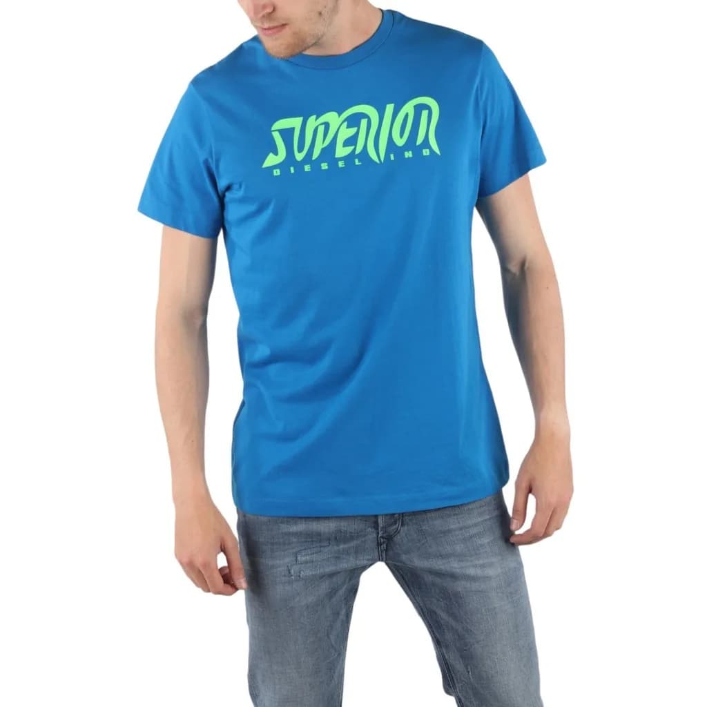 Diesel T DIEGO BB men's short sleeve crew neck cotton t-shirt front view