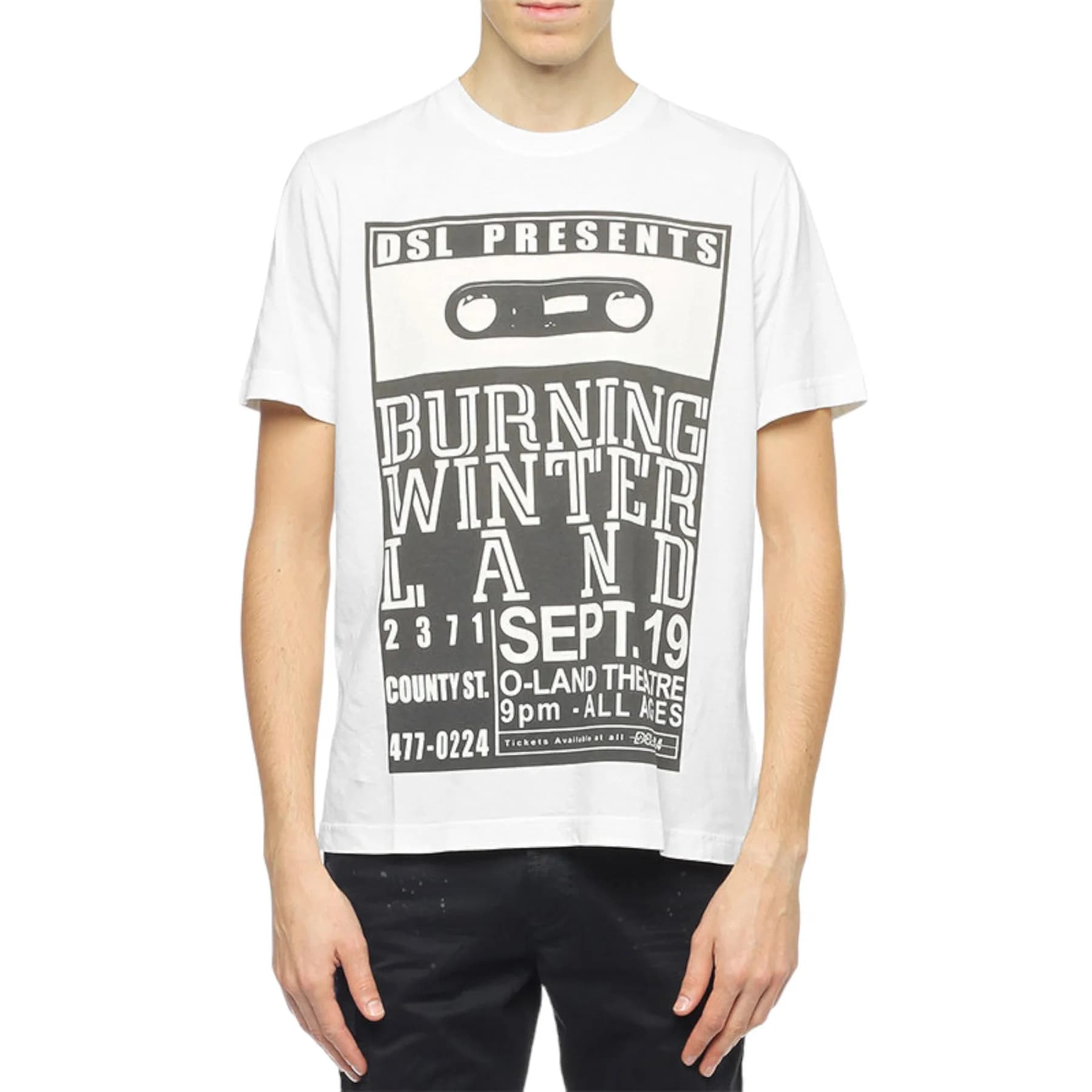 Diesel T JOE-QJ men's cotton t-shirt front view