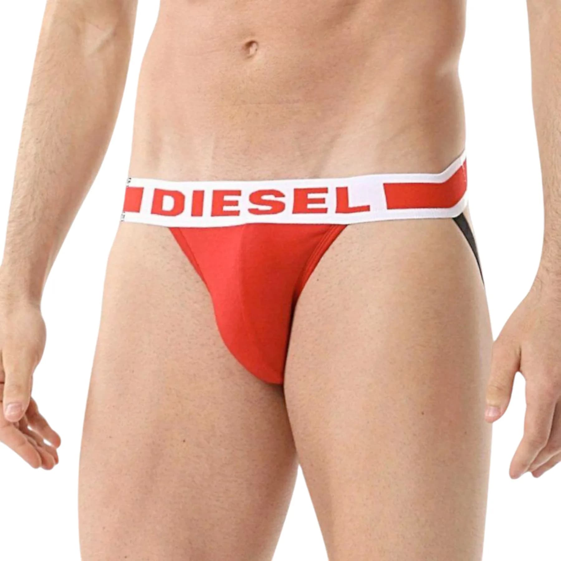 Diesel UMBR-JOCKY men's red jockstrap front view