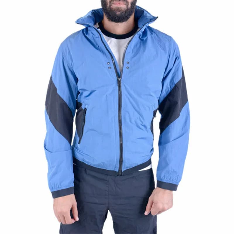 Diesel J Chord blue nylon men's jacket front view