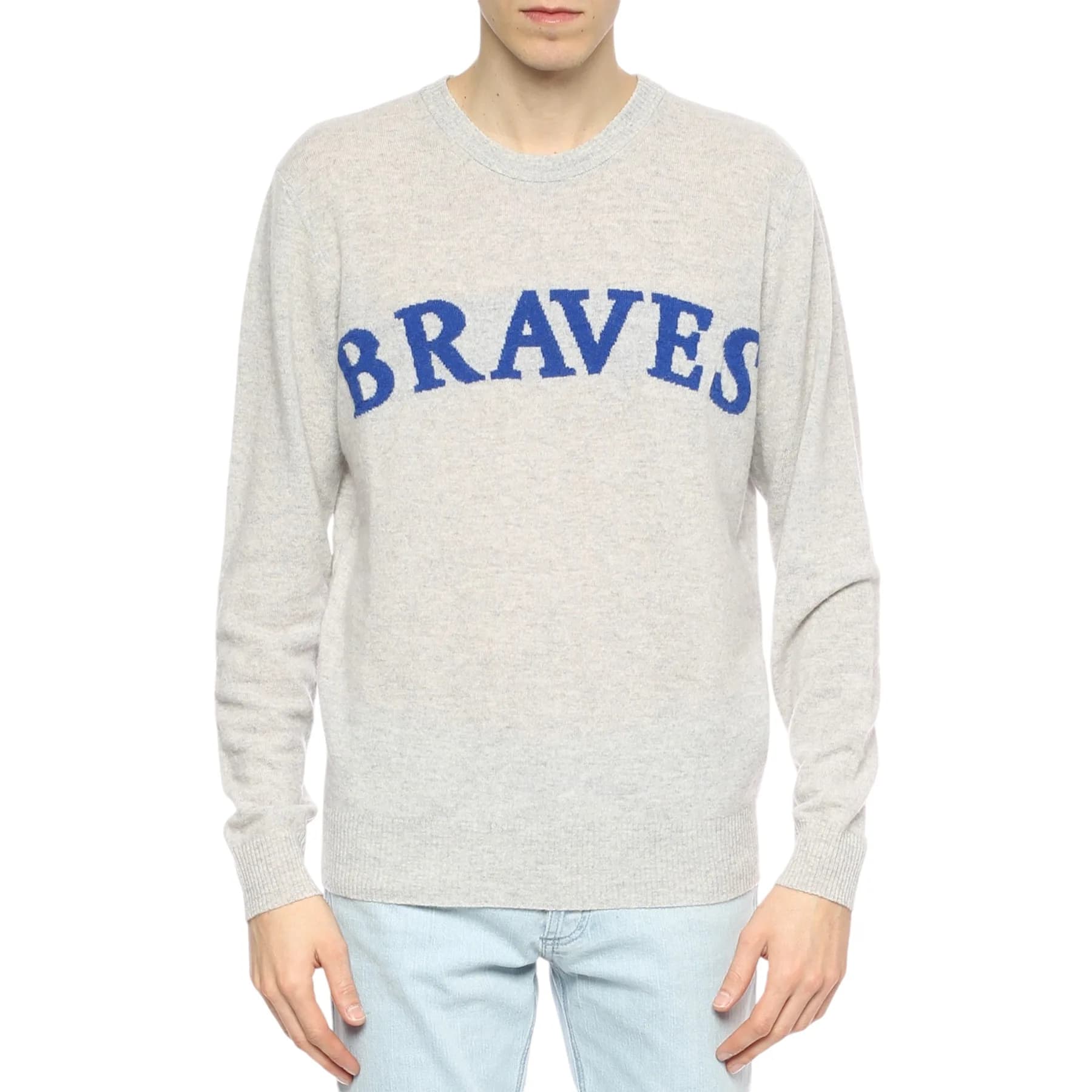 Diesel K Renoir men's sweatshirt front view with embroidered blue lettering
