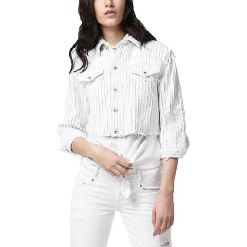 Diesel DE-SY 0682H women's denim jacket front view