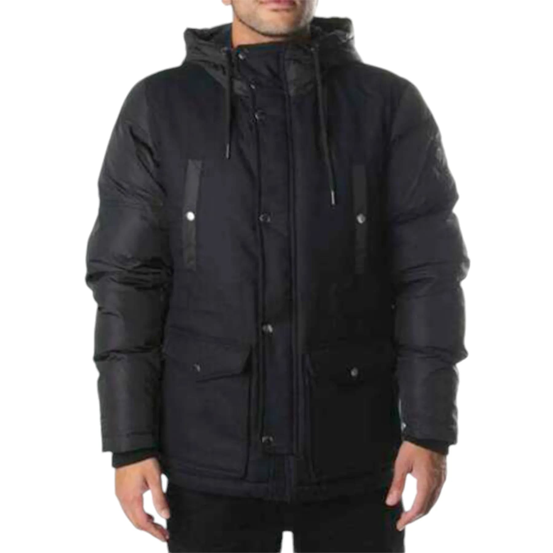 Diesel W-UNRESTY men's wool jacket hoodie front view