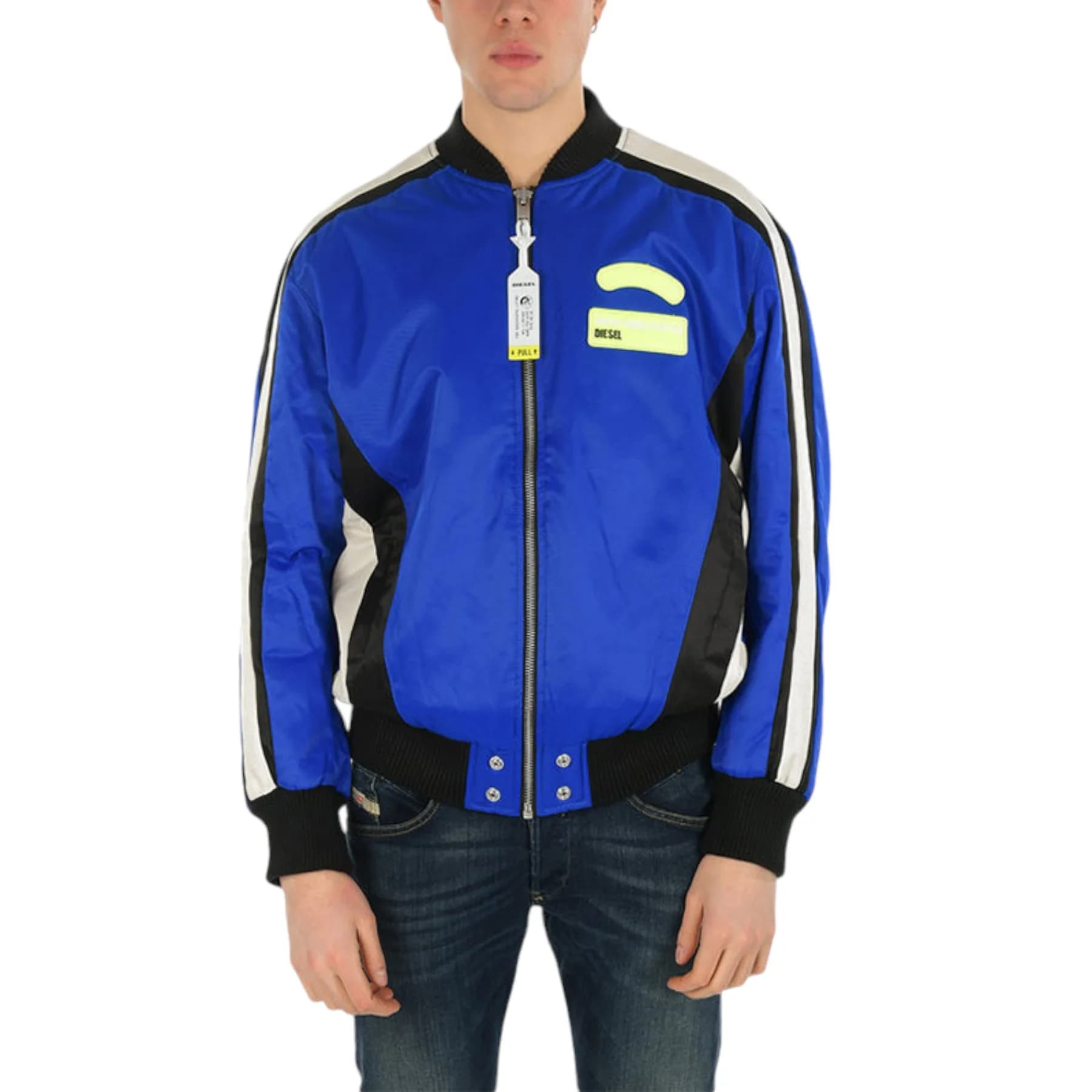Diesel J-RYUU blue men's jacket front view