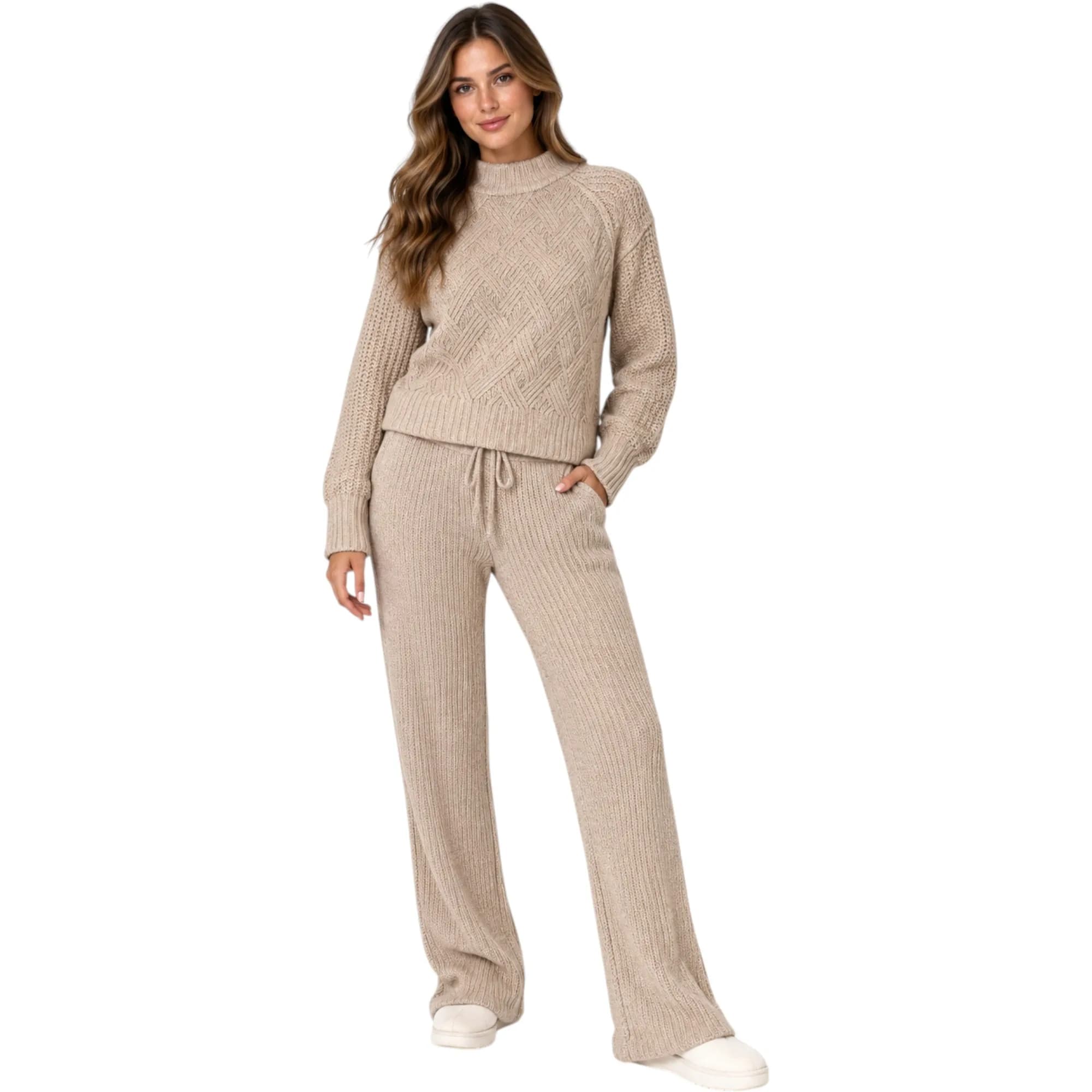 M&S Womens Kintted Loungewear Set