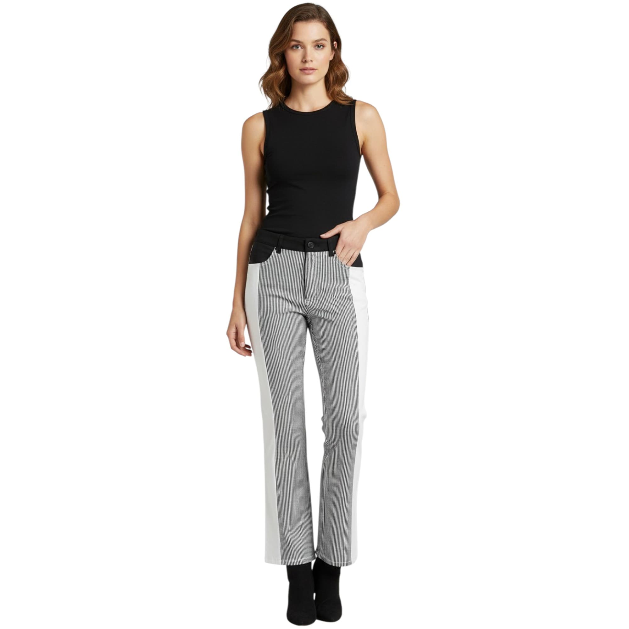 Diesel Black Gold womens jeans in black, front view