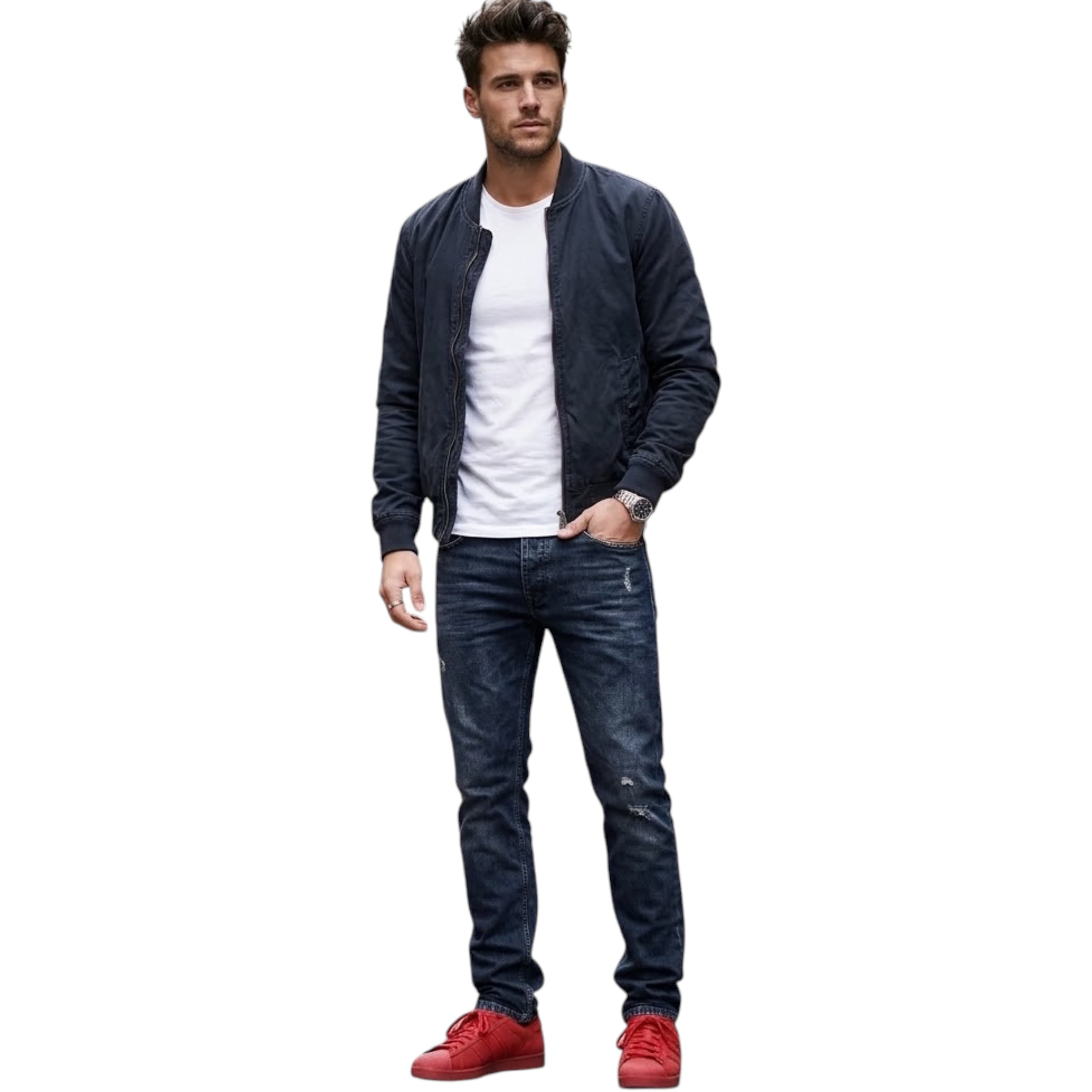 Diesel Black Gold TYPE-2883FS black distressed men's jeans front view