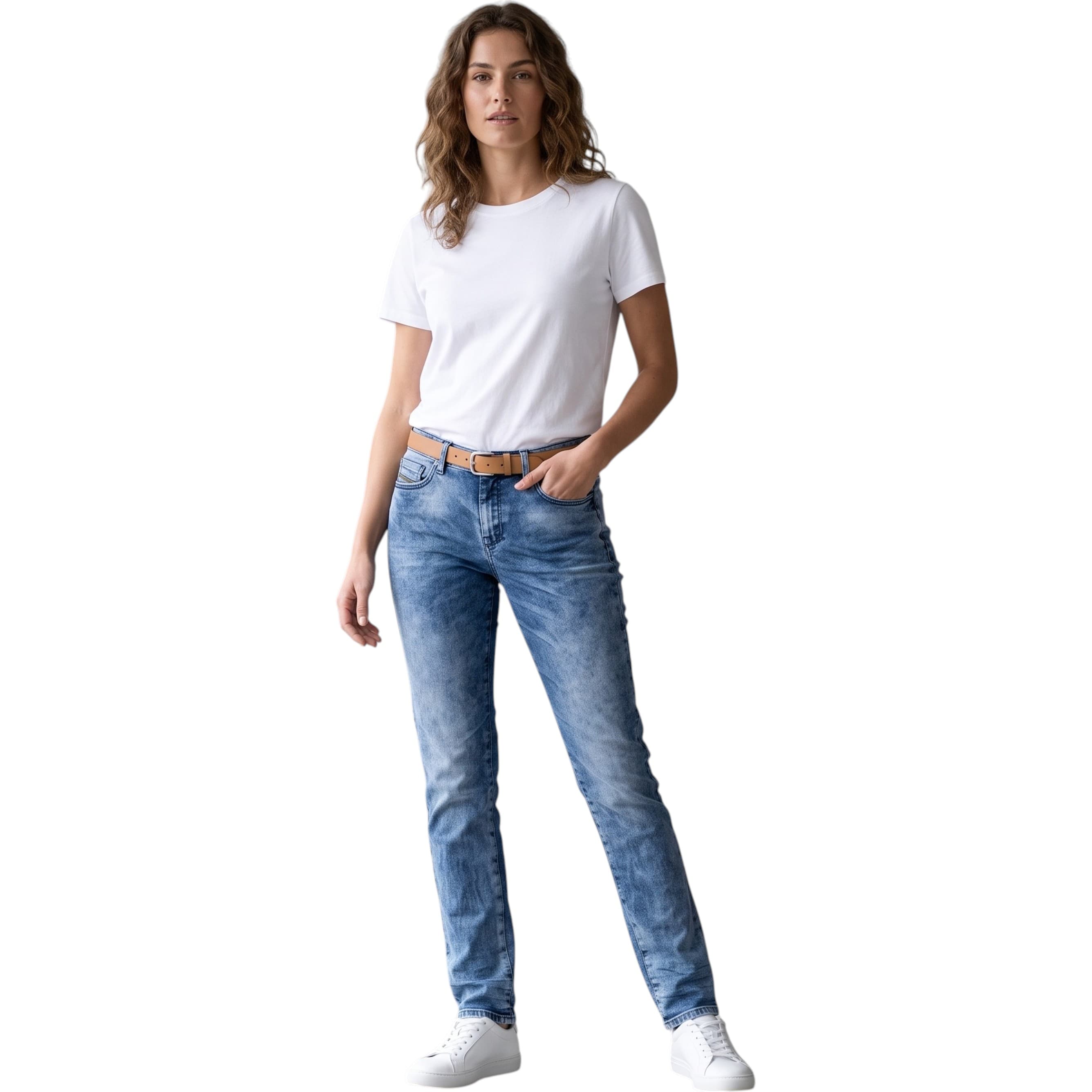 Diesel Doris-NE women's sweat jeans front view