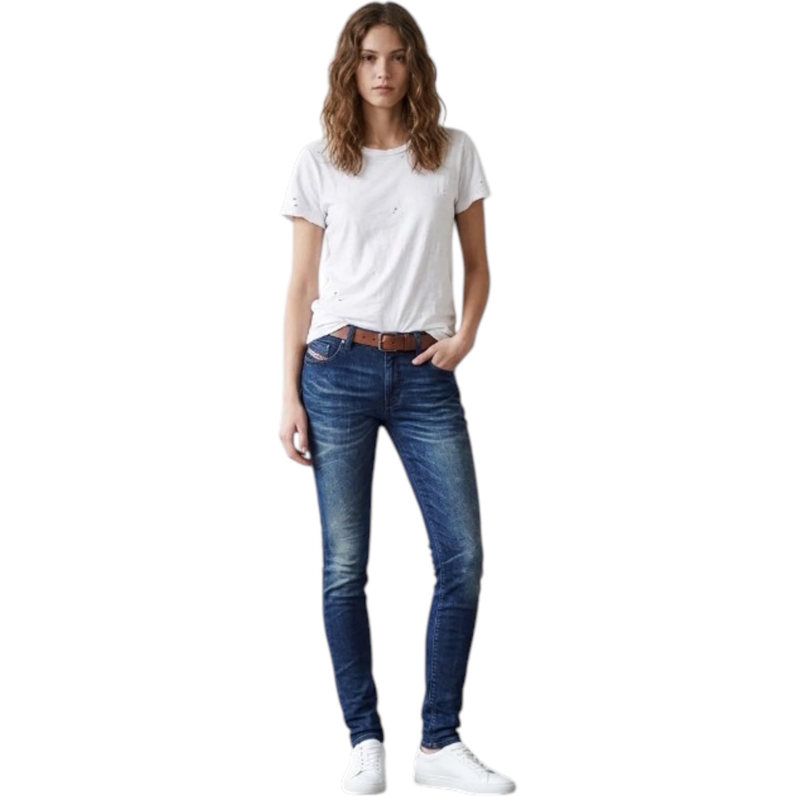 Diesel EAZEE NE 0601L women's jogg jeans front view