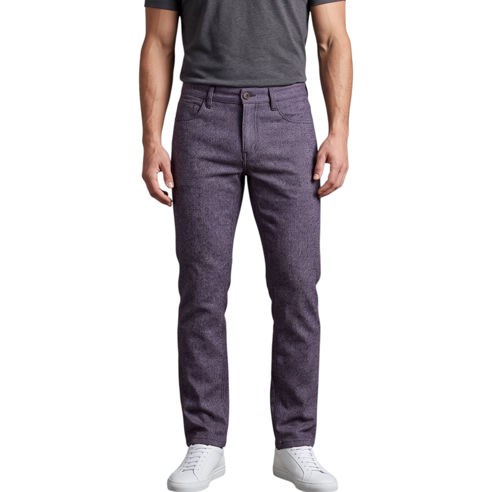 DIESEL FAITHLEGG NE charcoal slim-fit denim jeans front view