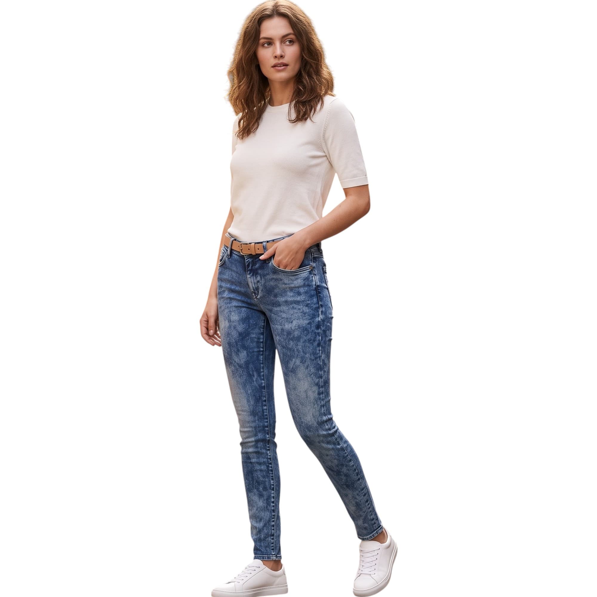 Diesel Gracey-T womens black slim fit skinny leg denim jeans front view