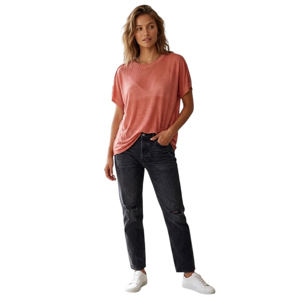 Diesel T HANNA AA black women's t-shirt front view