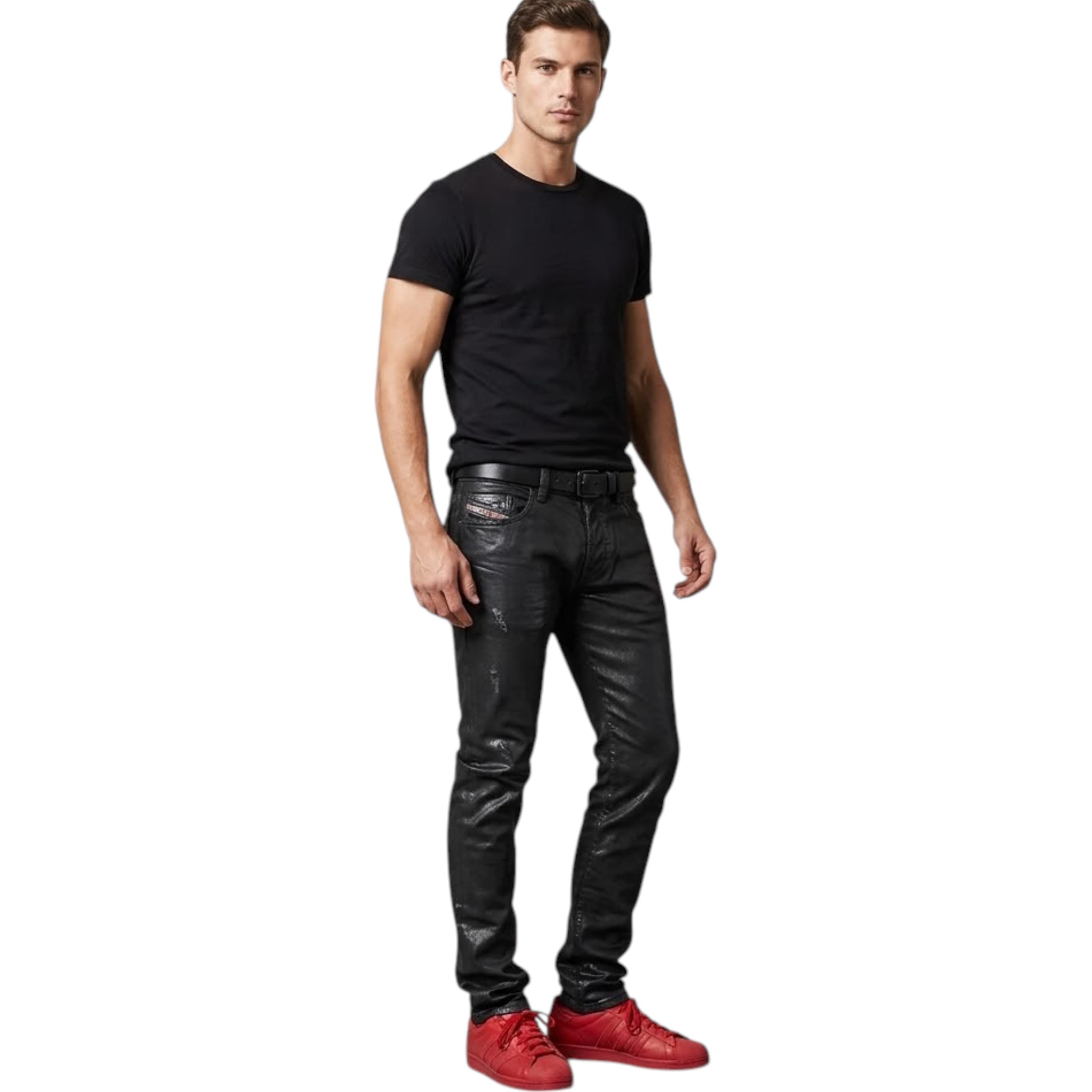 Diesel THAVAR NE men's denim jeans front view