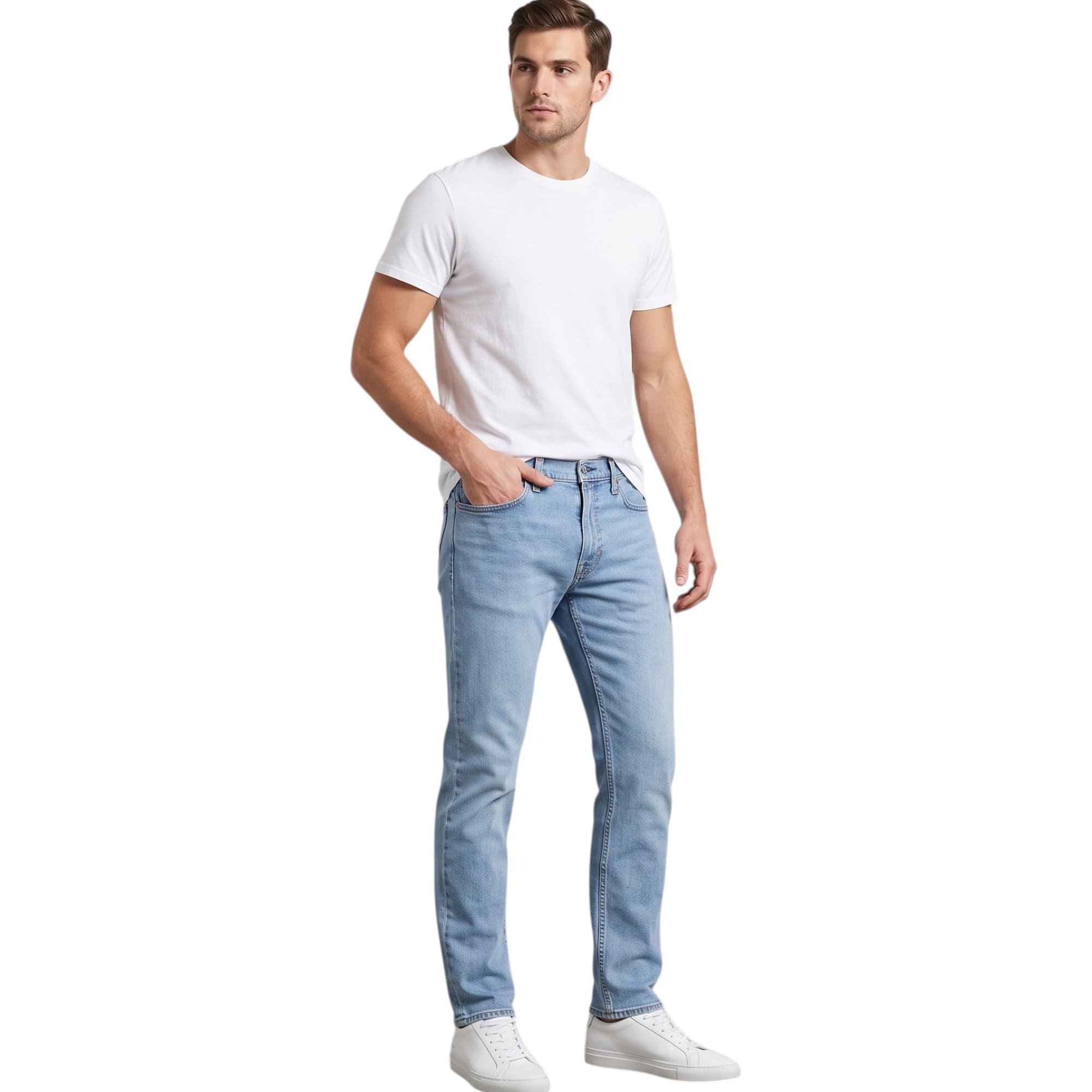 Levi's 511 Slim Jeans in black, front view