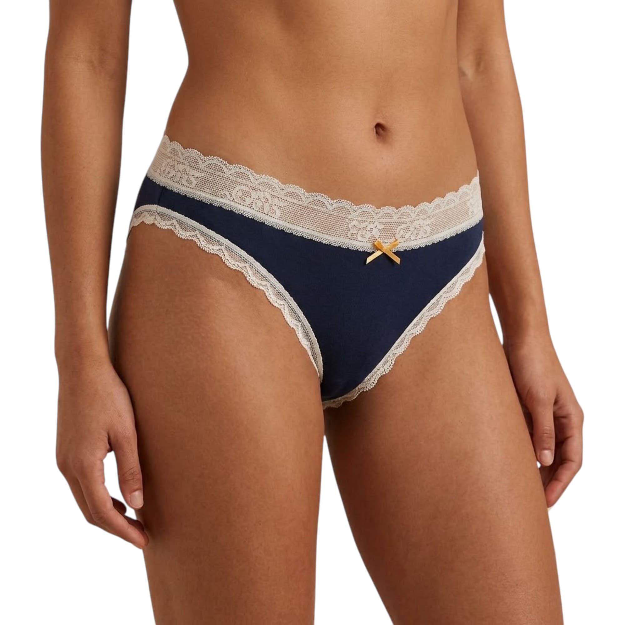 Pepe Jeans women's thong panties 3-pack in black, front view