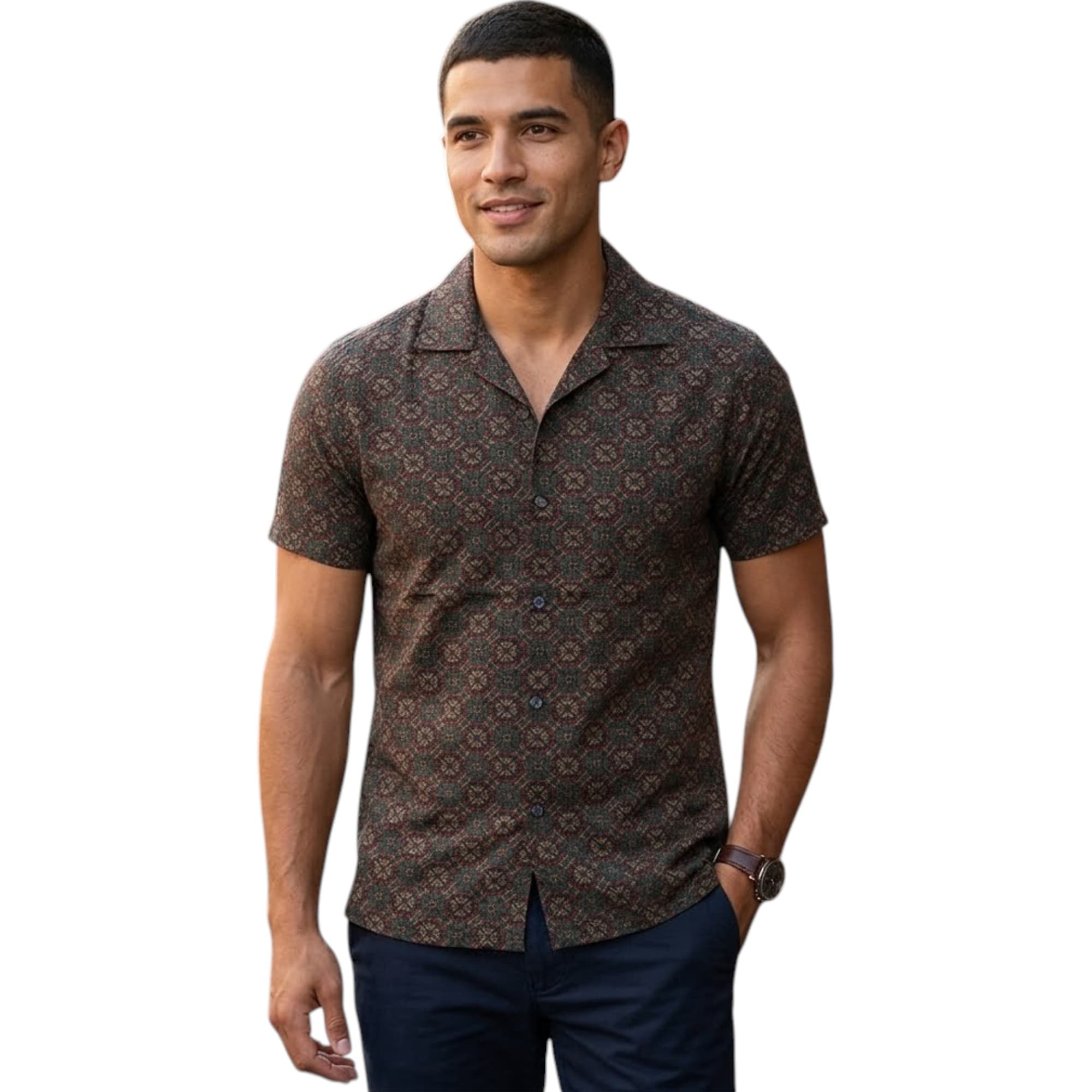 ABERCROMBIE & FITCH Mens Floral Shirt