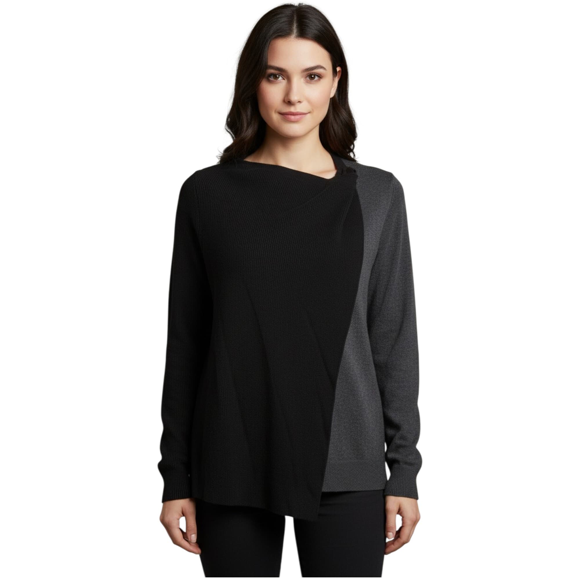 Diesel M VANVAN black open cardigan front view