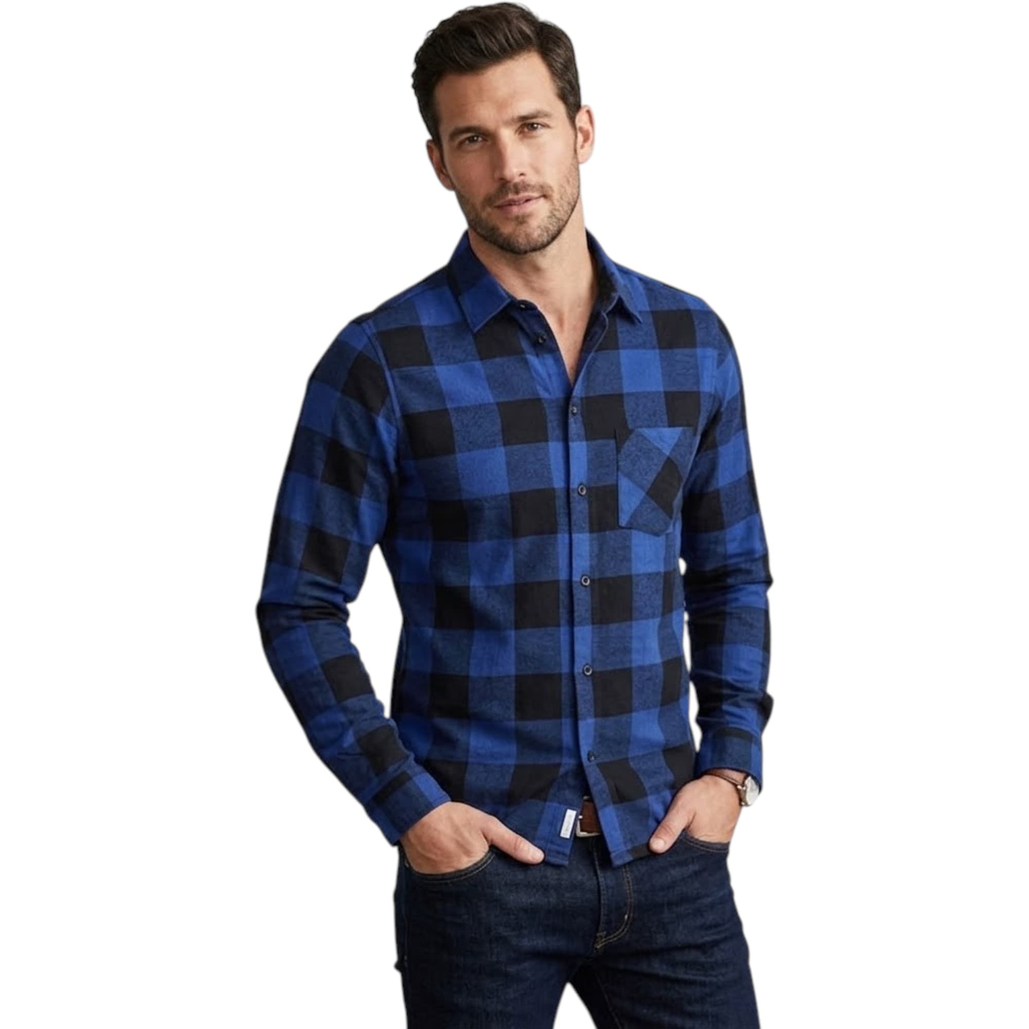 EUROCLIPS Mens CHESS Check Shirts