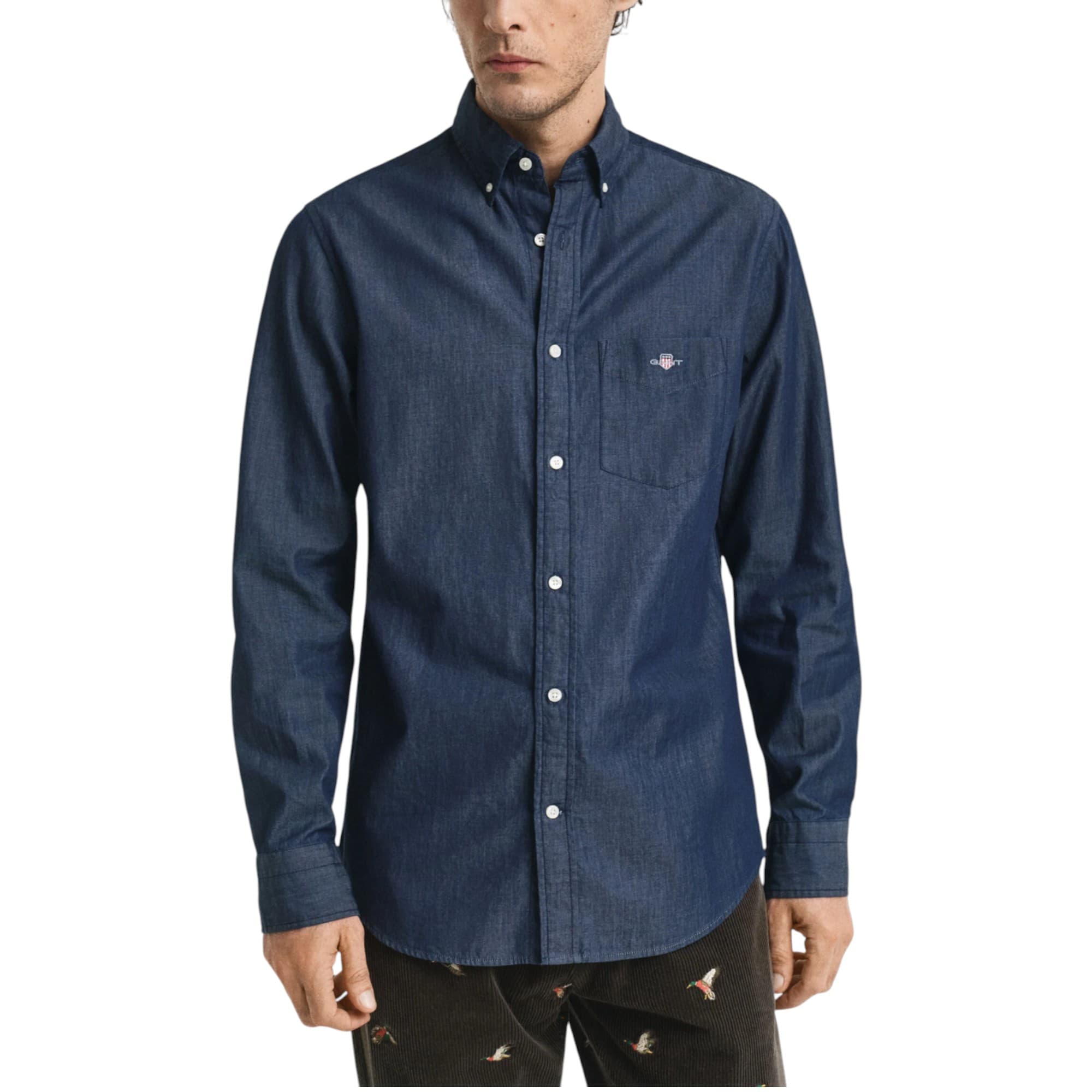 GANT INDIGO Mens Shirts