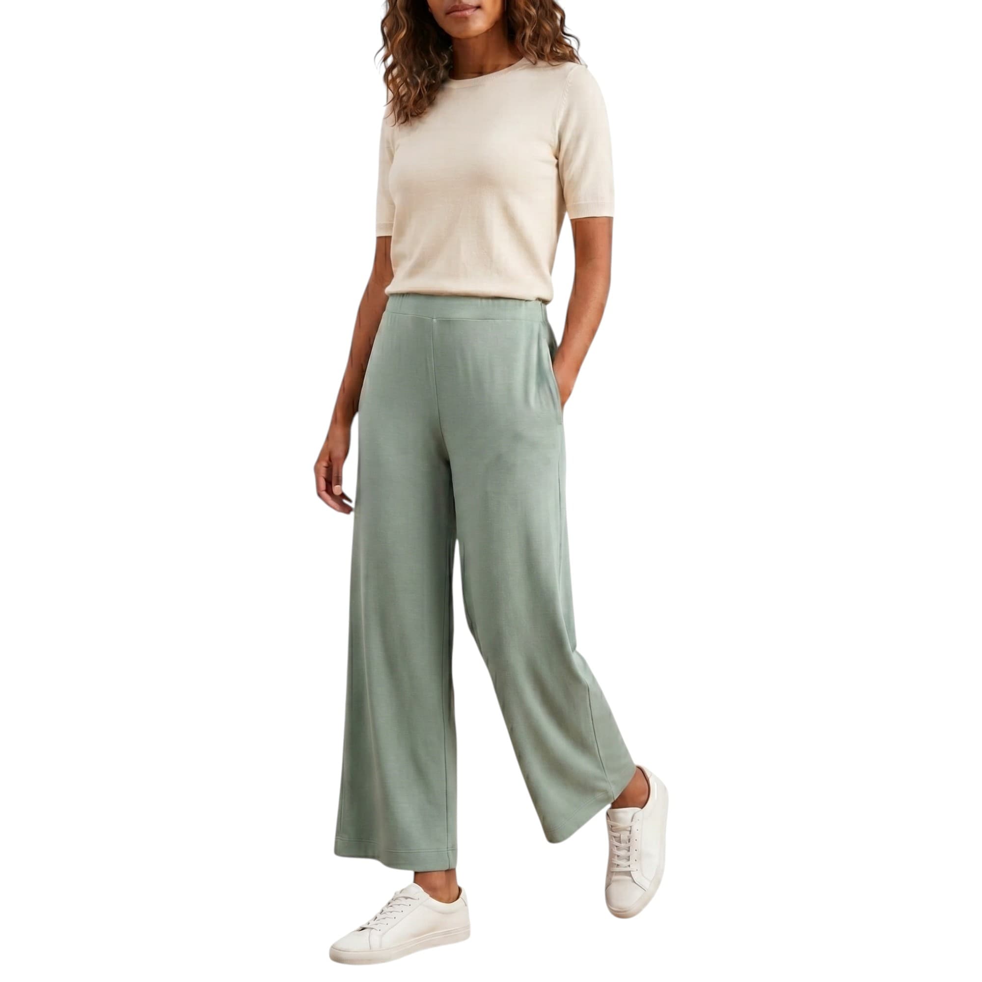 Kenneth Cole mint green womens short leggings front view