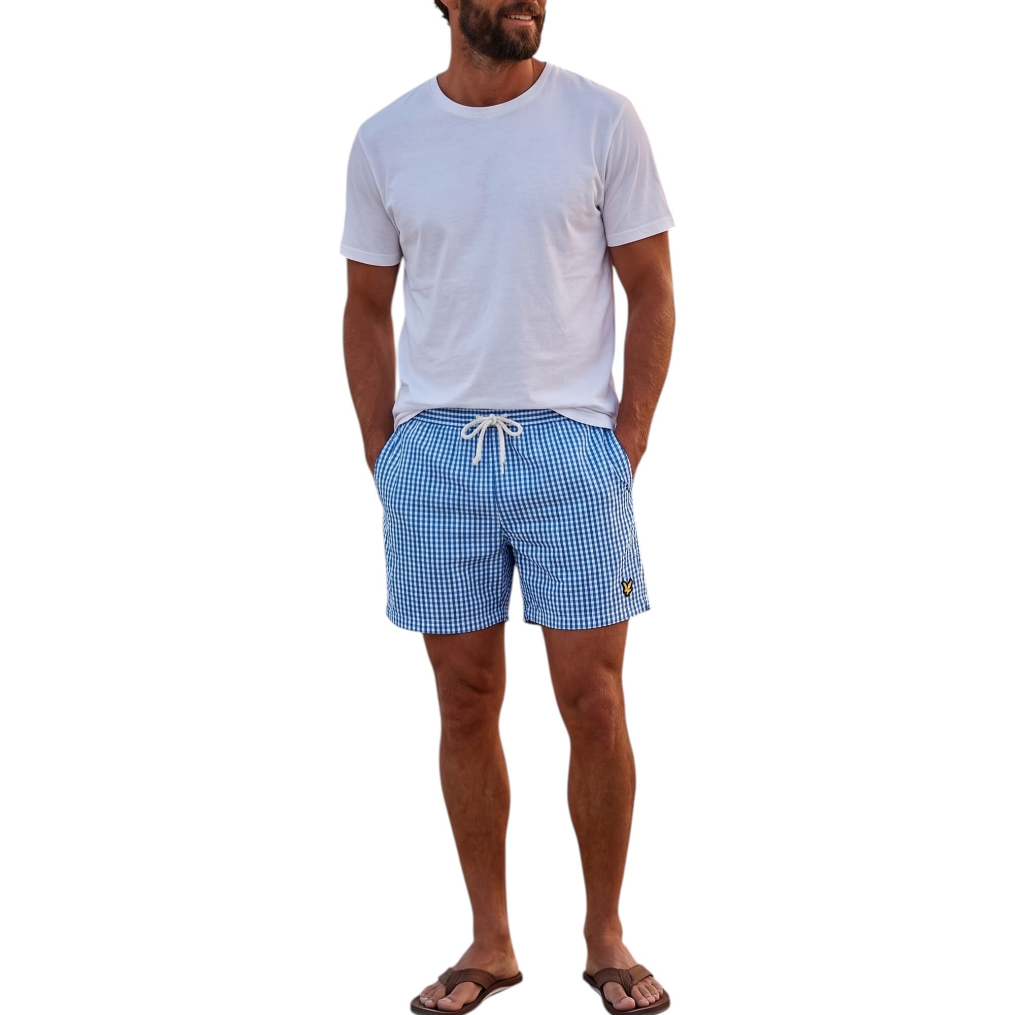 Lyle And Scott Mens Swim Stripe Shorts