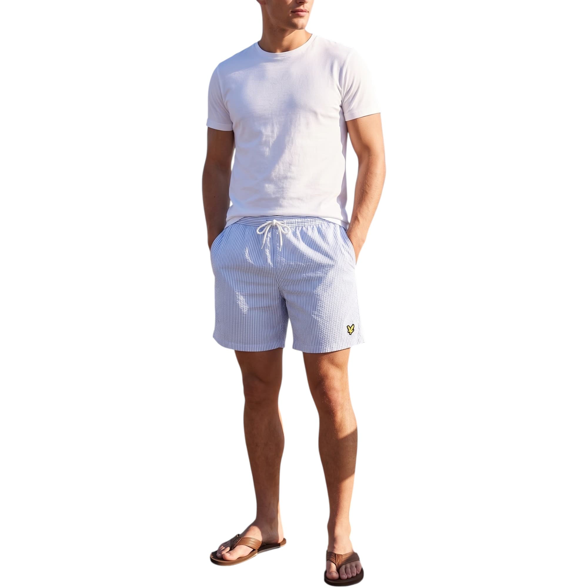 Lyle And Scott Mens Swim Stripe Shorts