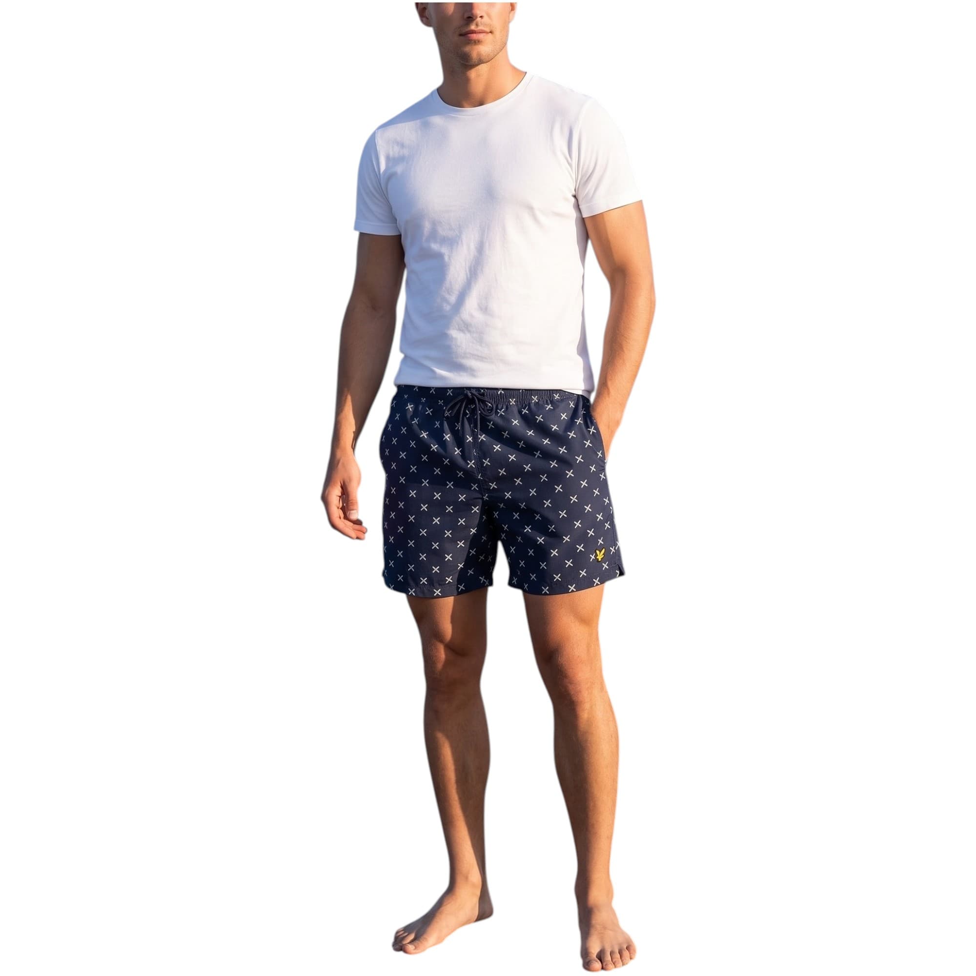 Lyle And Scott Mens Swim Stripe Shorts