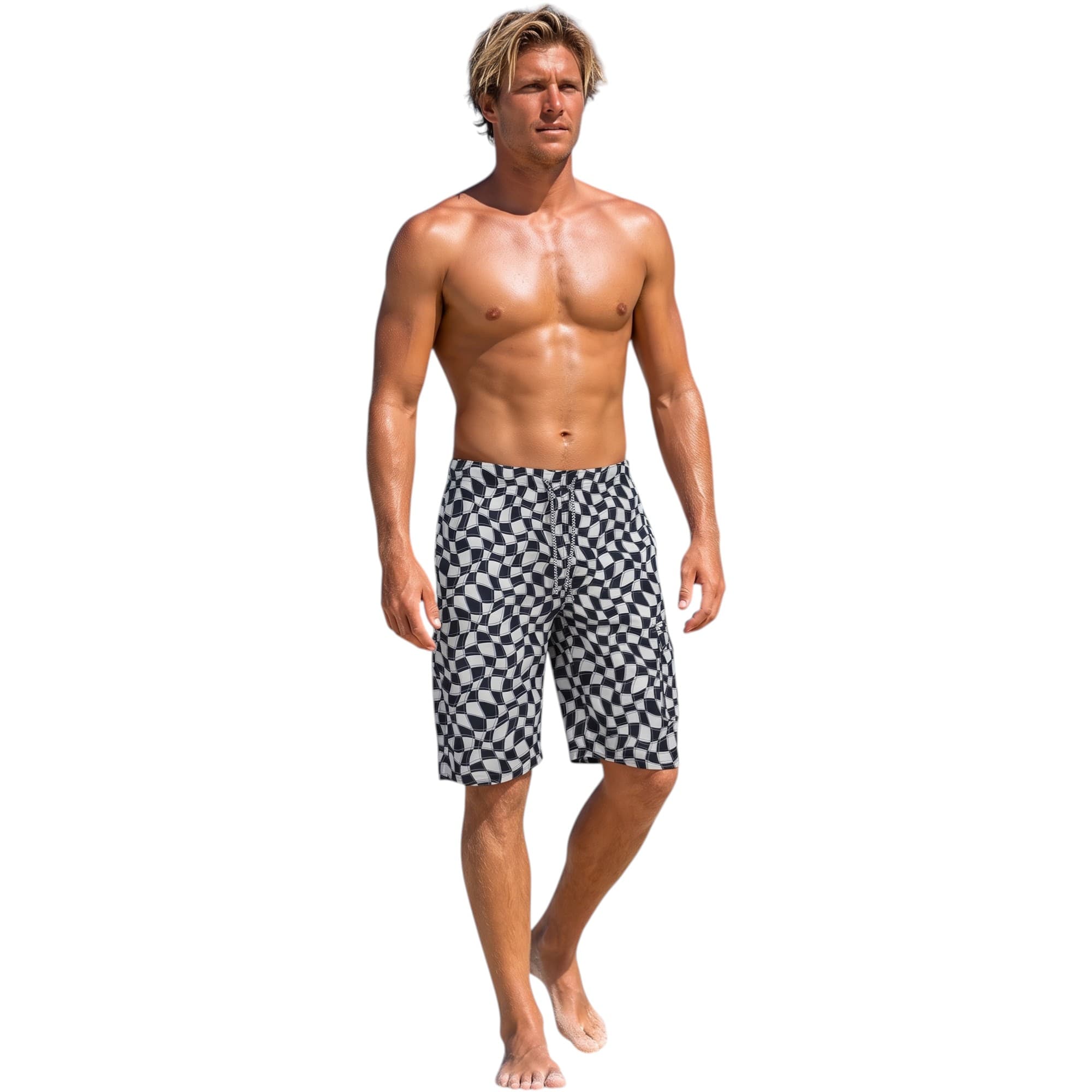 Mens Cargo Swim Shorts