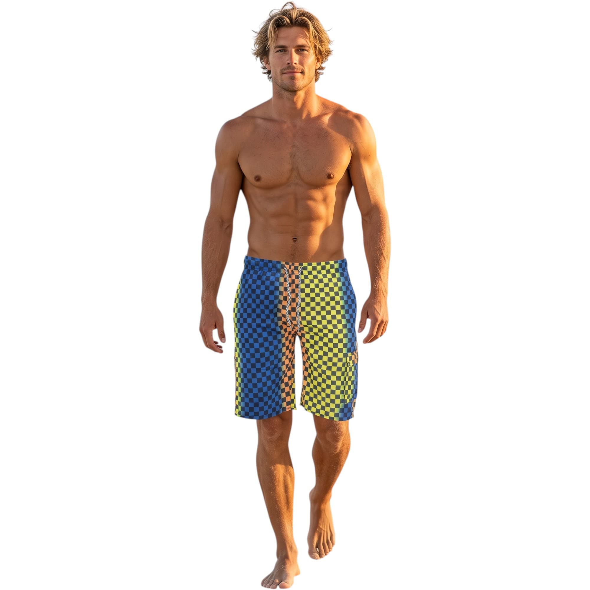 Mens Cargo Swim Shorts